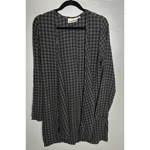 Women's Goddess Gear Organically Grown Linen Size S Open Cardigan Lagen Look